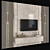 Contemporary Modern TV Wall Set 3D model small image 2