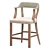 Vintage Ralph Lauren Bar Stool 3D model small image 1