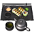 Japanese Tea and Sushi Set 3D model small image 4