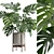 Tropical Monstera Houseplant Deluxe 3D model small image 2