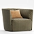 Poliform Santa Monica Armchair 3D model small image 2