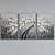 Modern Tree Oil Triptych Frames 3D model small image 3