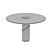 Sleek Breve II Dining Table 3D model small image 2