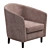 Modern Mila Armchair for Stylish Homes 3D model small image 3