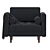 Elegance Elevated: Luca Armchair 3D model small image 4