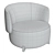 Pietboon Jane Swivel Armchair 3D model small image 7