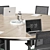  Sleek Modern Conference Table 3D model small image 6