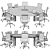  Sleek Modern Conference Table 3D model small image 7