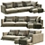 Stylish Long Island Sofa Model 3D model small image 1