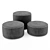 Stylish Modular Blow Pouf Set 3D model small image 4