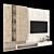 65-inch TV Wall Set - Vray Max 2014 3D model small image 3