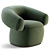 Modern RUFF Armchair | Versatile Design 3D model small image 3