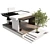 Modern Outdoor Furniture Set with Pergola 3D model small image 1