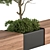 Modern Plant Bench Set 34 3D model small image 3