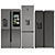 Samsung Tri-Fridge Combo Pack 3D model small image 2