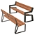 Urban Outdoor Bench Collection 3D model small image 2