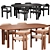 Modern Dining Set 3D Model 3D model small image 1