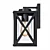 Morello Black Outdoor Wall Lantern 3D model small image 2