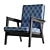 Vintage Armchair, Classic Design 3D model small image 15