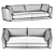 Ulivi Salotti DORIAN Sofa 3D Model 3D model small image 4