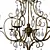 Feiss Chateau Pendant Light Mocha Bronze 3D model small image 2