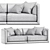 Fendi Casa Conrad Sofa 2015 3D model small image 3