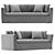 Modern Meidiani Law Sofa 2015 3D model small image 1