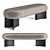 Velvet Bench Balance 3D model small image 13