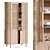 Fields Natural Storage Cabinet 80 3D model small image 1