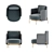 Modern Tape Armchair by Minotti 3D model small image 5