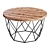 Round Industrial Wire Coffee Table 3D model small image 1