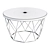 Round Industrial Wire Coffee Table 3D model small image 2