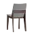 Sleek Fuchsia Dining Chair 3D model small image 2