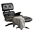 Comfortably Stylish Eames Lounge Armchair 3D model small image 1