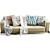 Modern Flexform Romeo Compact Sofa 3D model small image 3