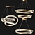 Spiral Crystal Chandelier Collection 3D model small image 1