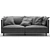 Arflex K2 2-Seater Sofa 3D model small image 2