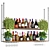 Multi-Plant Hanging Bar Fixture 3D model small image 1