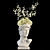 Hand-Painted Face Vase Decoration 3D model small image 2