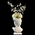 Hand-Painted Face Vase Decoration 3D model small image 3