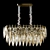 Elegant Crystal Chandelier Lighting 3D model small image 1