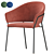 Sleek Modern Pedrali Jazz Chair 3D model small image 1