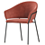 Sleek Modern Pedrali Jazz Chair 3D model small image 4