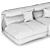 Modern Modular IBIZA Sofa 3D model small image 4