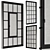 Sleek Industrial Black Window Set 3D model small image 1