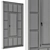 Sleek Industrial Black Window Set 3D model small image 3