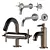 Sleek Atrio Bathroom Set 3D model small image 3