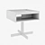 Elegant Minotti bedside table 3D model small image 3