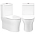 Compact BelBagno Ancona Toilet 3D model small image 1