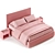 Modern Bonaldo Tonight Bed - 3D Render 3D model small image 3